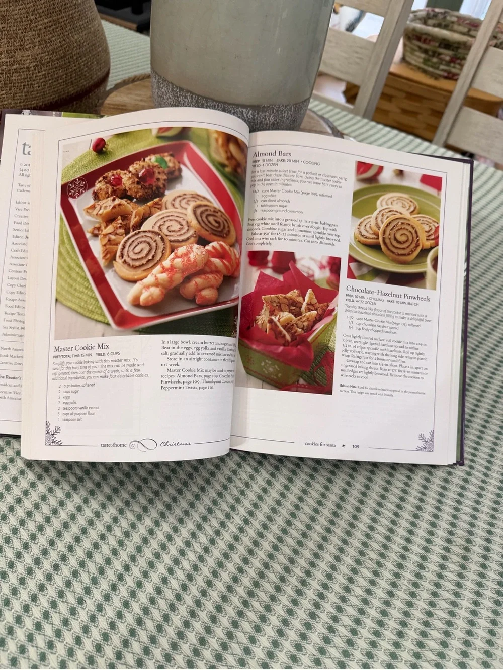 Taste of Home Christmas Cookbook Hardcover Y2K Christmas Cookbook Illustrations